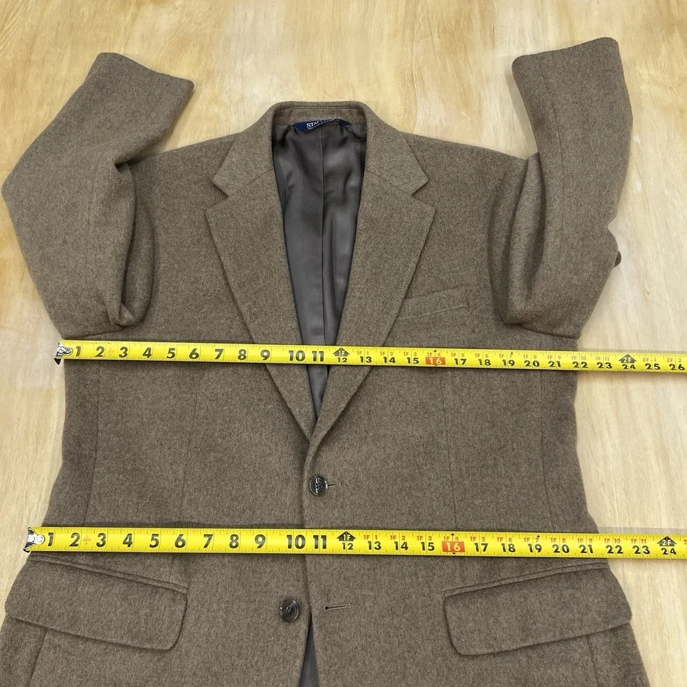 Stafford‎ Camel Hair Blazer Jacket Sport Coat Mens 40R Classic Fit Brown